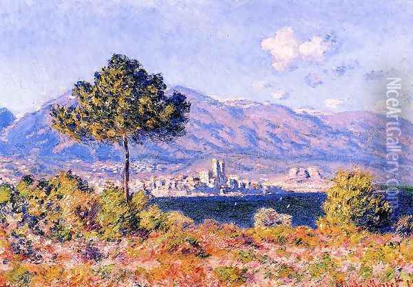 View of Antibes from the Plateau Notre-Dame Oil Painting - Claude Oscar Monet