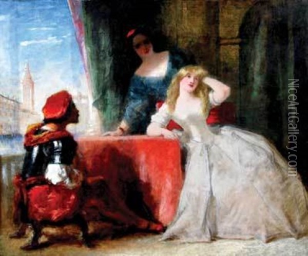 Venetian Drama Oil Painting - Frederick Richard Pickersgill
