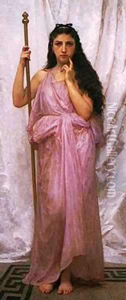Young Priestess Oil Painting - William-Adolphe Bouguereau