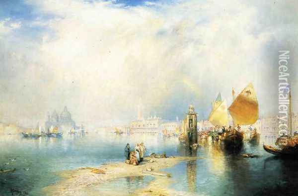 Grand Canal, Venice Oil Painting - Thomas Moran