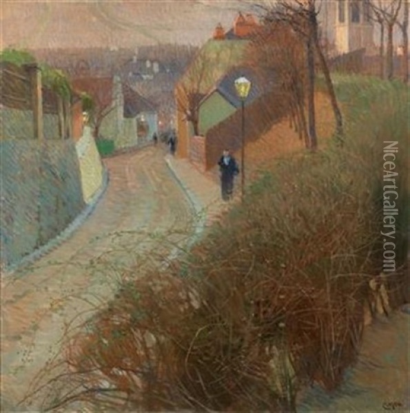 Blick Von Der Hohen Warte Auf Heiligenstadt Oil Painting - Carl Moll