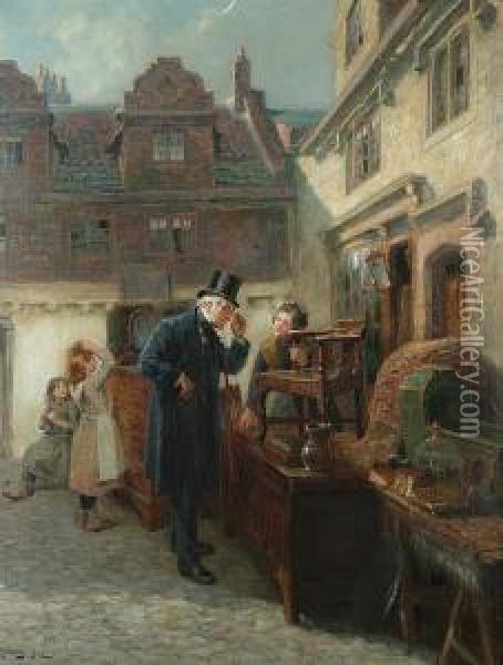 Real Antique Oil Painting - Ralph Hedley