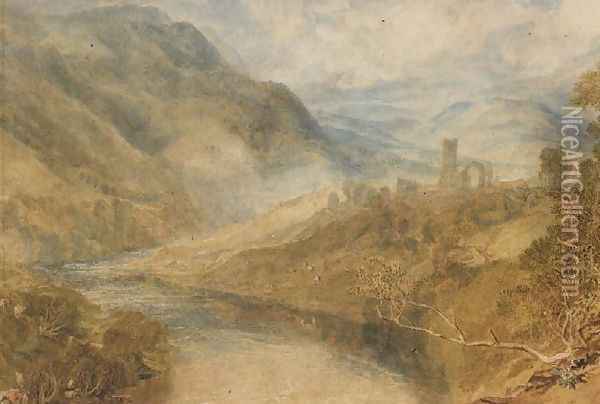 Merwick Abbey Oil Painting - Joseph Mallord William Turner