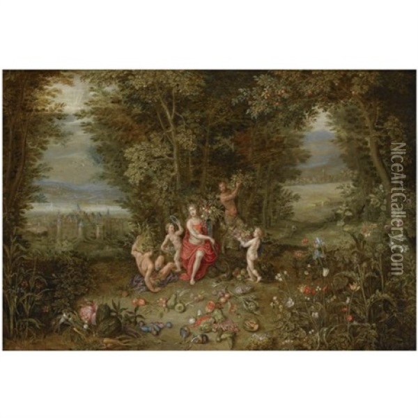 Allegory Of Earth Oil Painting - Jan Brueghel the Elder
