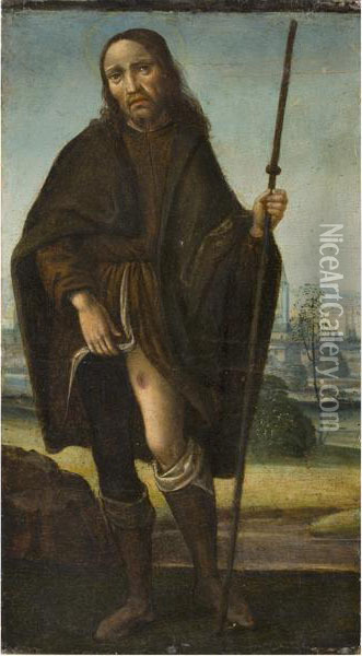 San Rocco Oil Painting - Pietro di Galeotto