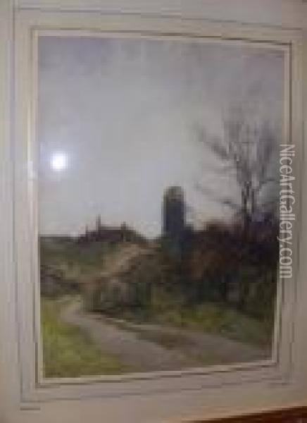 The Mill On Reigate Heath Oil Painting - William Tatton Winter