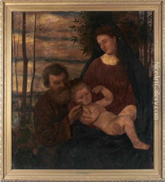 Die Heilige Familie Oil Painting - Karl Haider