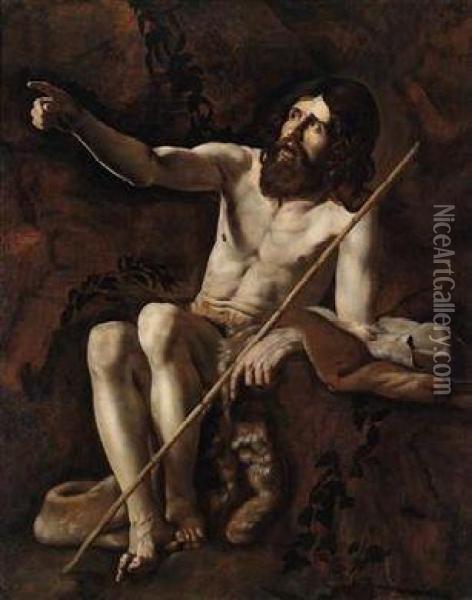 Johannes Dertaufer; San Giovanni Battista Oil Painting - Giovanni Battista Caracciolo