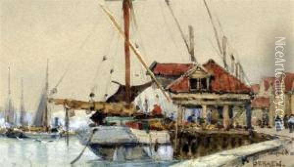 Bergen Oil Painting - Wilfrid Ball