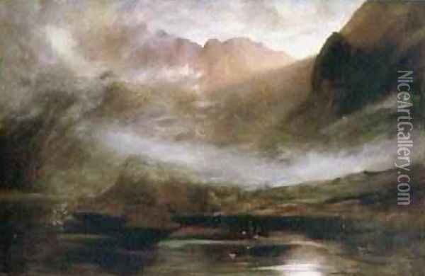 Loch Coriusk Isle of Skye Oil Painting - John MacWhirter