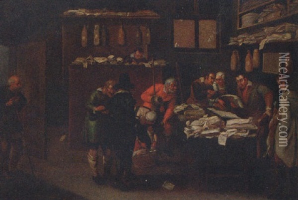 Rent Day Oil Painting - Pieter Bruegel the Elder