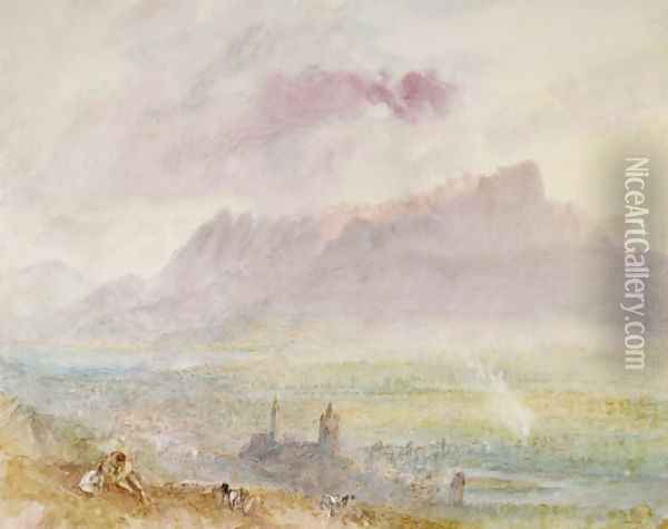 Lake Thun, c.1838 Oil Painting - Joseph Mallord William Turner