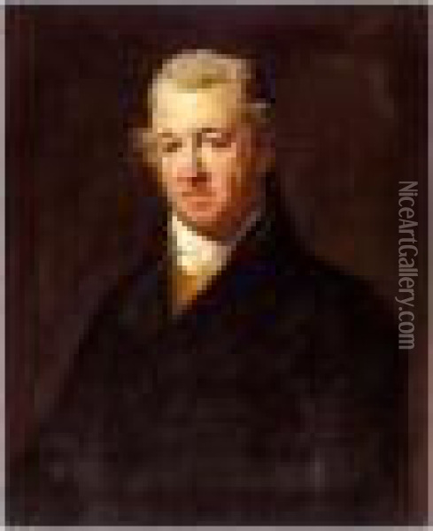 Portrait Of Hans Hamilton Of Sheephill Oil Painting - Hugh Douglas Hamilton