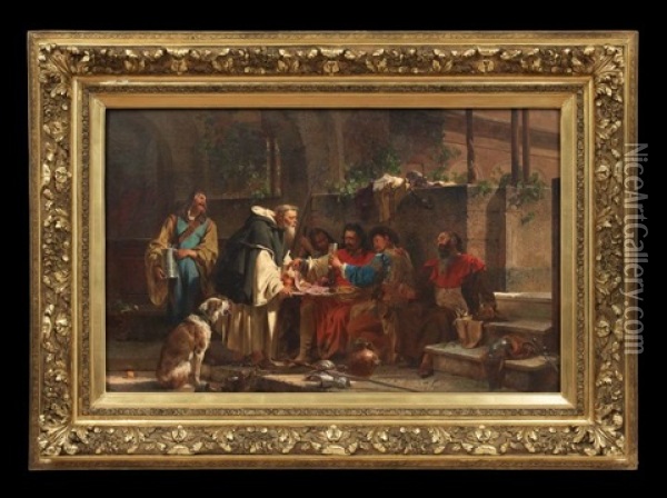 Welcoming Home The Crusaders Oil Painting - Johann Till the Younger