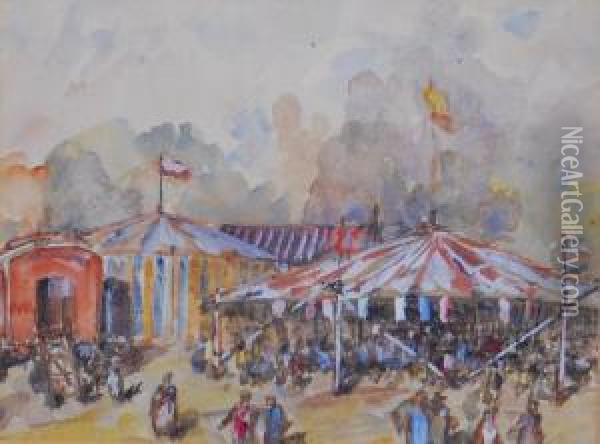 Fairgroundscene Oil Painting - William Sparks