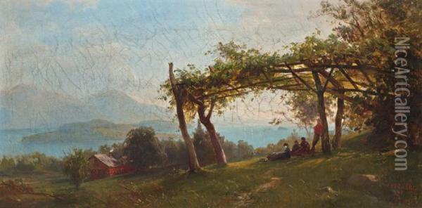Lake George Oil Painting - Herman Fuechsel