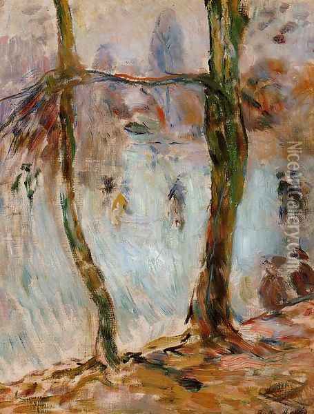Skating Oil Painting - Berthe Morisot