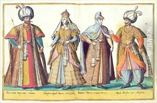 Sixteenth century costumes from 'Omnium Poene Gentium Imagines' 29 Oil Painting - Abraham de Bruyn