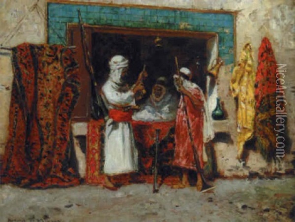 Middle Eastern Bazaar Oil Painting - Addison Thomas Millar
