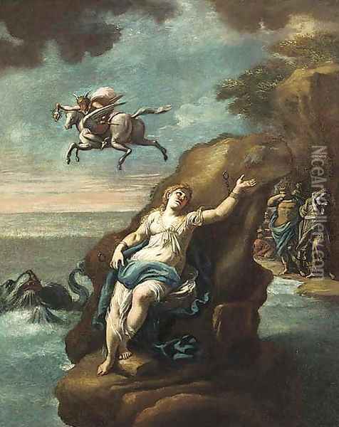 Perseus and Andromeda Oil Painting - Luca Giordano