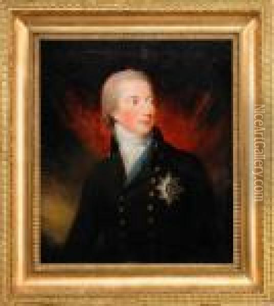 Portratt Av Hertig William Fredrik Av Gloucester Oil Painting - Carl Fredrik Von Breda