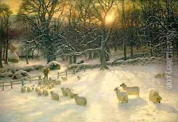 The Shortening Winters Day is Near a Close Oil Painting - Joseph Farquharson