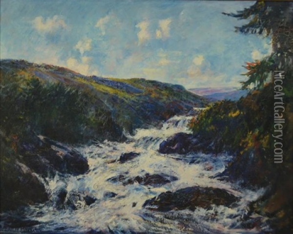 White Rivers Run Oil Painting - Philip Little