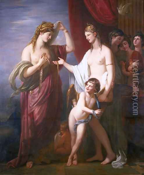 Juno Receiving the Cestus from Venus Oil Painting - Benjamin West