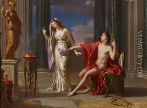 Apollo Und Vesta Oil Painting - Francois Andre Vincent