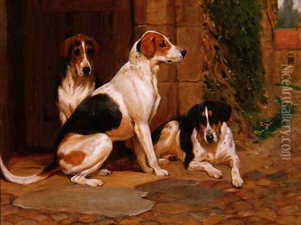 Foxhounds, 1902 Oil Painting - John Charlton