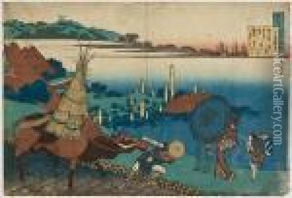 Motoyoshi Shinno Oil Painting - Katsushika Hokusai