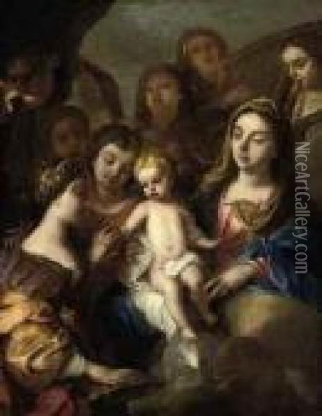 The Mystic Marriage Of Saint Catherine Of Alexandria Oil Painting - Peter Paul Rubens