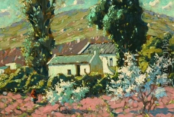 Spring In Uniondale Oil Painting - Sydney Carter