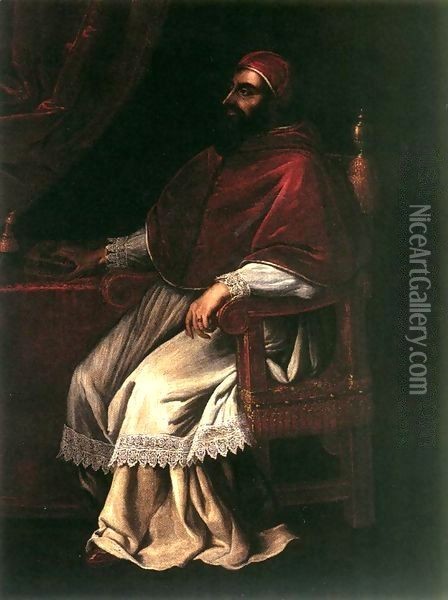 Portrait of Clement VII Oil Painting - Domenico Casini And Valore Casini
