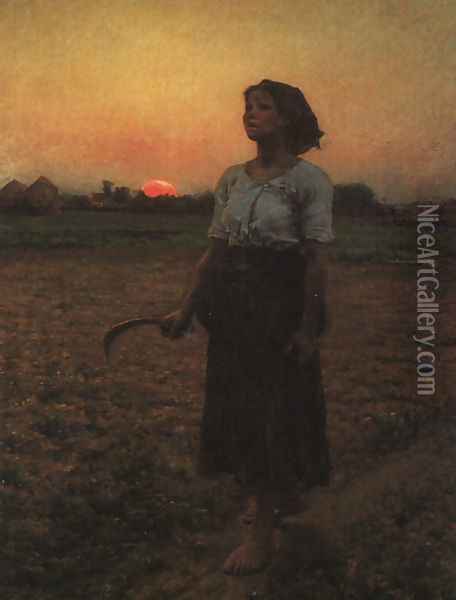 The Song of the Lark 1884 Oil Painting - Jules Breton