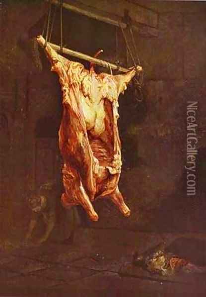 The Slaughtered Ox 1638 Oil Painting - Harmenszoon van Rijn Rembrandt