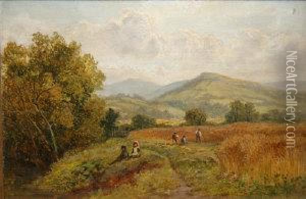 The Harvesters Oil Painting - Bartholomew Colles Watkins