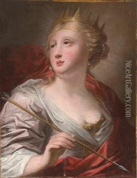 Diana The Huntress Oil Painting - Pietro Dandini