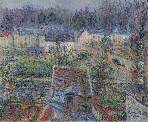 Le Village De Triel Oil Painting - Gustave Loiseau