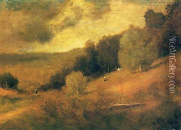 Stormy Day Oil Painting - George Inness
