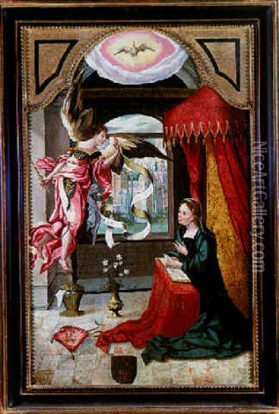 L'annonciation Oil Painting - Cornelius Buys the Younger