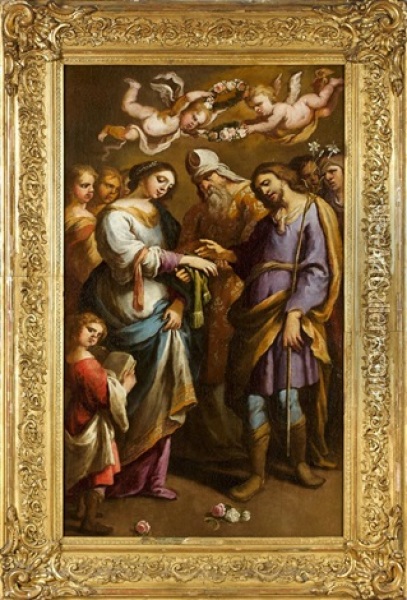 Le Mariage De La Vierge Oil Painting - Alonso Cano