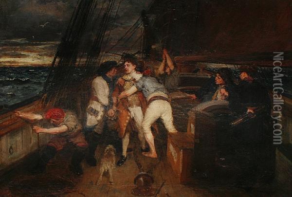 The Mutiny Oil Painting - George Ogilvy Reid