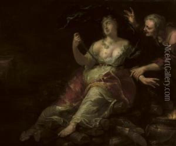 The Death Of Dido Oil Painting - Arnold Houbraken