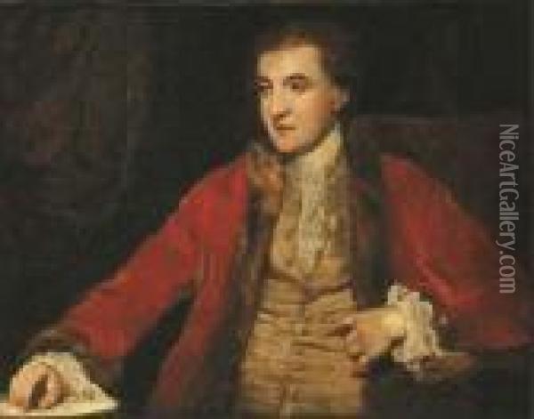 Portrait Of William Robert Fitzgerald Oil Painting - Sir Joshua Reynolds