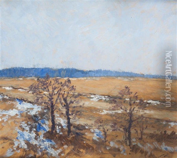 Before Spring Oil Painting - Frantisek Kavan