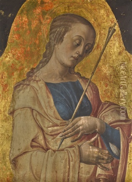 Saint Ursula Oil Painting - Alvise Vivarini