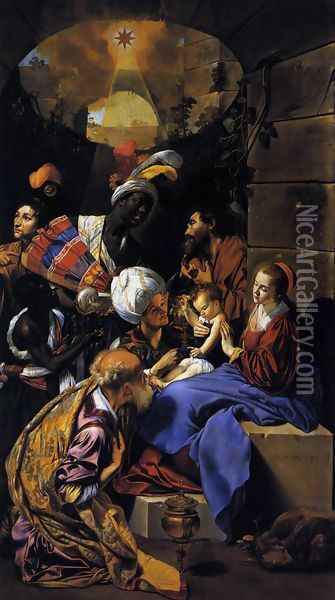 Adoration of the Kings 1612 Oil Painting - Fray Juan Bautista Maino