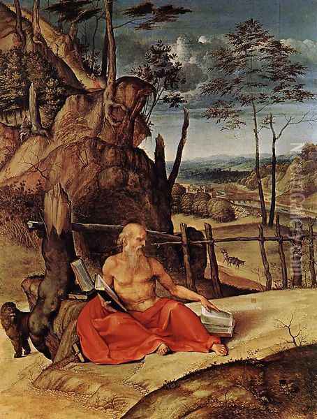 Penitent St Jerome 1509-10 Oil Painting - Lorenzo Lotto