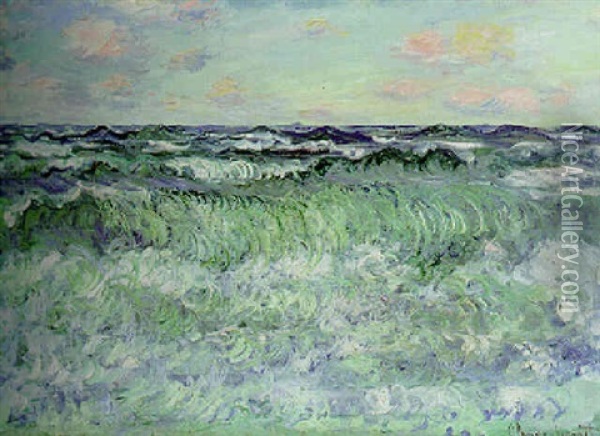 Marine (etude De Mer) Oil Painting - Claude Monet